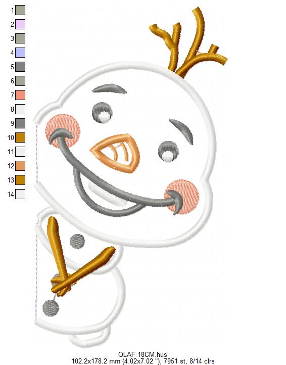 Olaf embroidery design machine embroidery pattern (Copy) Marcia Embroidery