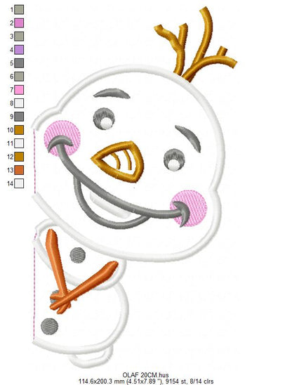 Olaf embroidery design machine embroidery pattern (Copy) Marcia Embroidery