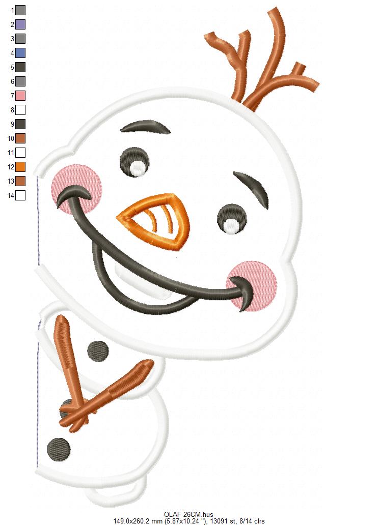 Olaf embroidery design machine embroidery pattern (Copy) Marcia Embroidery