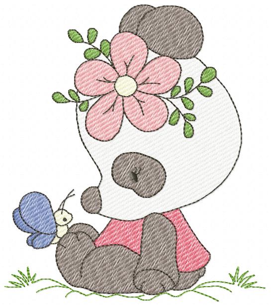 Panda embroidery design - Animal embroidery designs machine embroidery pattern - Baby boy embroidery file - Panda frame instant download pes (Copy) Marcia Embroidery