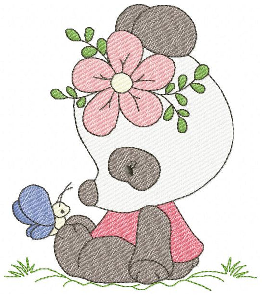 Panda embroidery design - Animal embroidery designs machine embroidery pattern - Baby boy embroidery file - Panda frame instant download pes (Copy) Marcia Embroidery