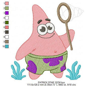 SPONGE BOB embroidery designs - SPONGE BOB embroidery design machine embroidery pattern - Puppy embroidery file - instant download pes (Copy) Marcia Embroidery