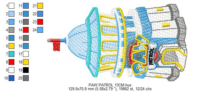 Paw Patrol embroidery designs - Tower machine embroidery patterns - Baby Girl Boy file - Instant digital download - Zuma Chase Rubble Skye Marshall (Copy) (Copy) Marcia Embroidery