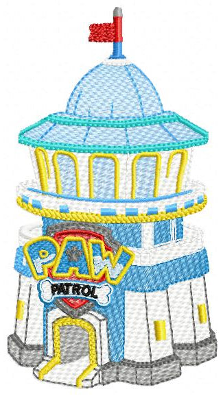 Paw Patrol embroidery designs - Tower machine embroidery patterns - Baby Girl Boy file - Instant digital download - Zuma Chase Rubble Skye Marshall (Copy) (Copy) Marcia Embroidery