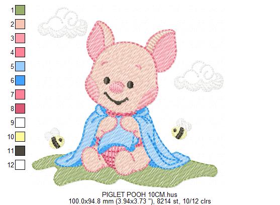 Teddy Bear embroidery designs - Baby boy toy machine embroidery pattern - Cute Bear with bow tie file - Instant digital download pes jef dst (Copy) Marcia Embroidery