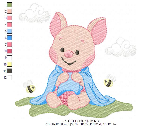 Teddy Bear embroidery designs - Baby boy toy machine embroidery pattern - Cute Bear with bow tie file - Instant digital download pes jef dst (Copy) Marcia Embroidery