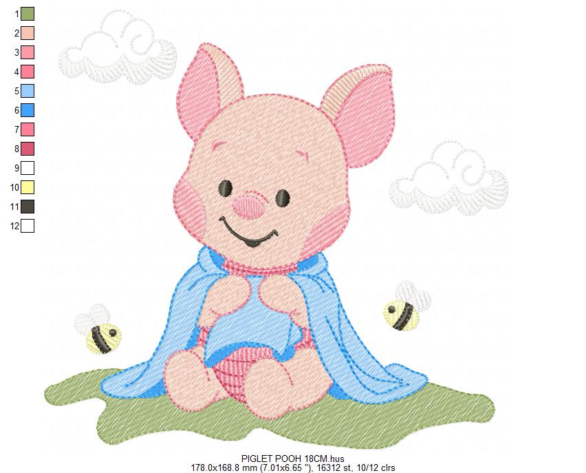 Teddy Bear embroidery designs - Baby boy toy machine embroidery pattern - Cute Bear with bow tie file - Instant digital download pes jef dst (Copy) Marcia Embroidery