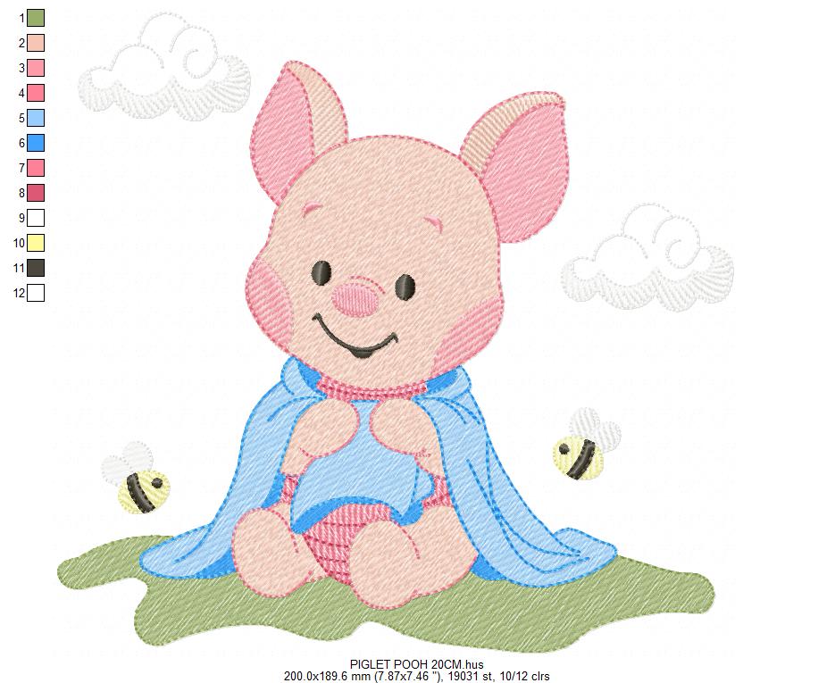 Teddy Bear embroidery designs - Baby boy toy machine embroidery pattern - Cute Bear with bow tie file - Instant digital download pes jef dst (Copy) Marcia Embroidery