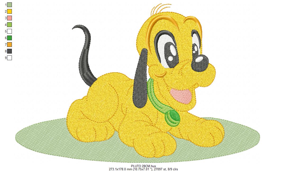 PLUTO embroidery design - Mickey Mouse machine embroidery pattern - Baby Boy file - Instant digital download pes (Copy) Marcia Embroidery