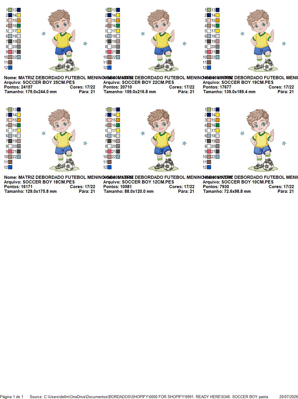 Soccer player embroidery design - School Boy with curly hair machine embroidery file - boy with soccer ball file - Instant digital download
