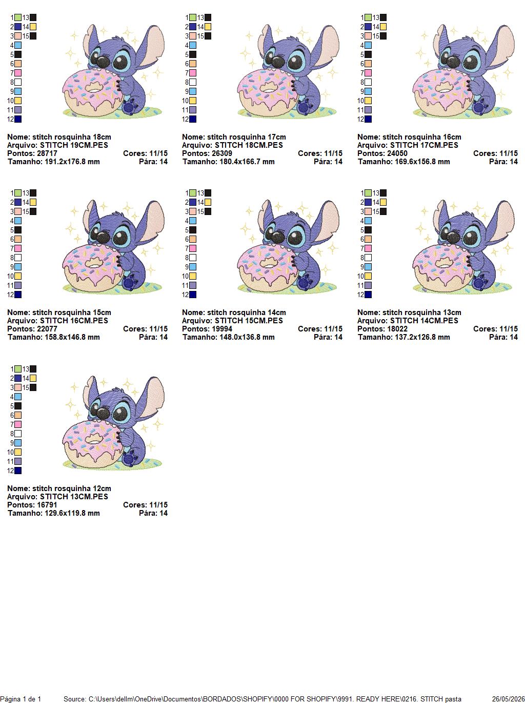 Stitch embroidery design - Lilo and Stitch Cartoon machine embroidery pattern - Baby boy and girl file - Instant digital download pes jef (Copy) Marcia Embroidery