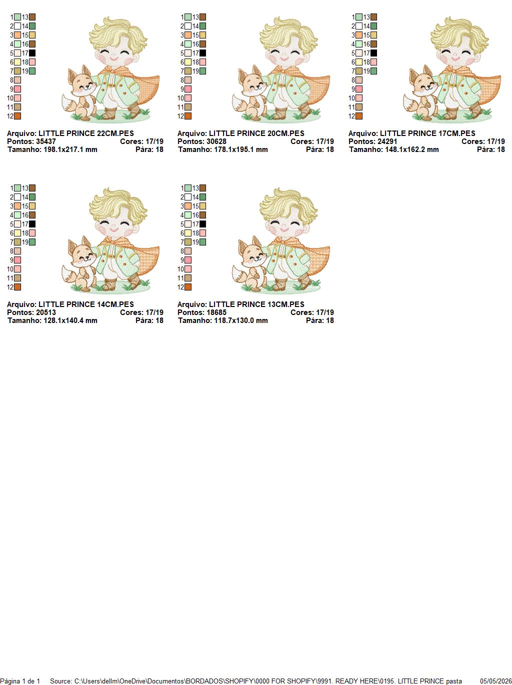 The Little Prince embroidery design - Little Prince with fox machine embroidery pattern - Baby boy and girl Fairytale file - Instant digital download pes jef Marcia Embroidery