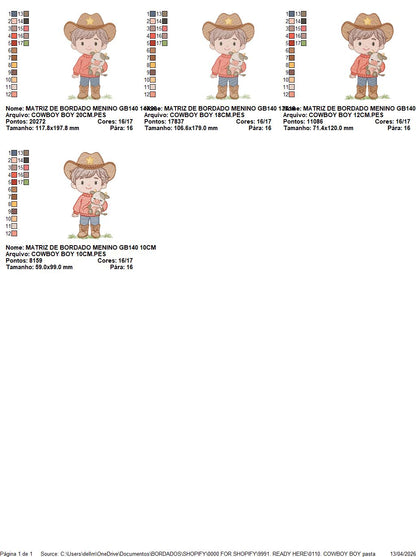 Cowboy embroidery design - Baby boy embroidery designs machine embroidery pattern - Kid embroidery file Cowboy with Horse instant download (Copy) Marcia Embroidery