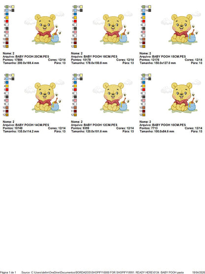 Teddy Bear embroidery designs - Baby boy toy machine embroidery pattern - Cute Bear with bow tie file - Instant digital download pes jef dst (Copy) Marcia Embroidery