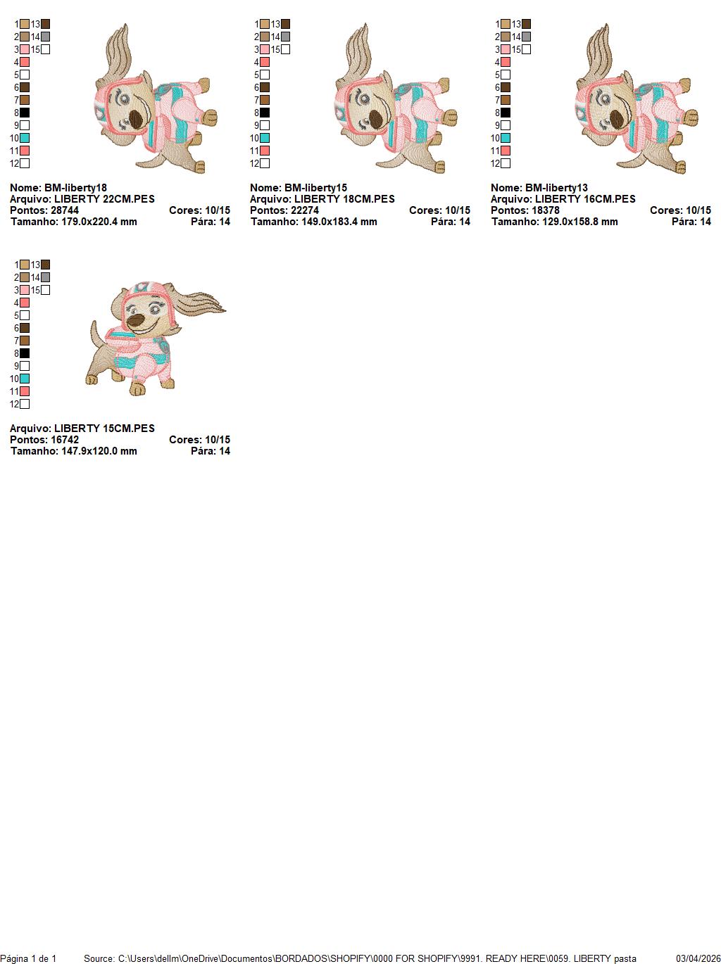 Paw Patrol embroidery designs - Dog Liberty machine embroidery patterns - Baby Girl Boy file - Instant digital download pes jef dst exp hus vp3 - Zuma Chase Rubble Skye Marshall Everest Ryder Rocky Marcia Embroidery