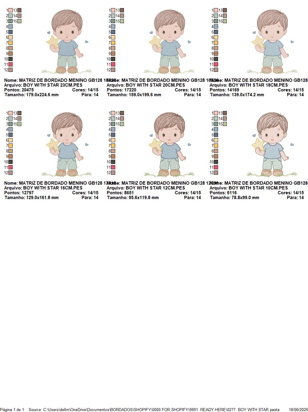 Baby Boy with star embroidery design - Children machine embroidery pattern - Kid Toy file - Instant digital download pes jef dst