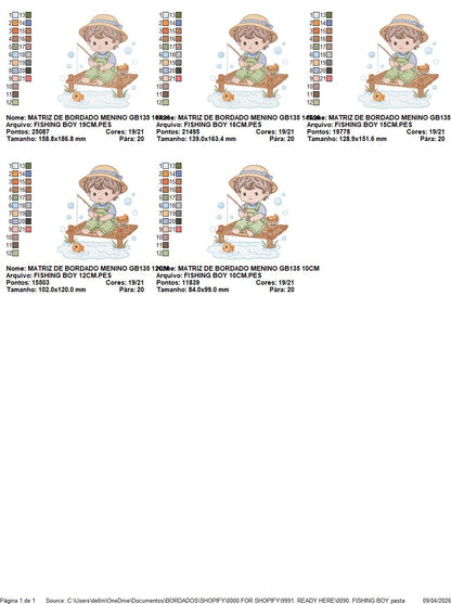 Baby boy embroidery design - Fishing boy embroidery designs machine embroidery pattern - Children toddler embroidery - instant download pes (Copy) Marcia Embroidery