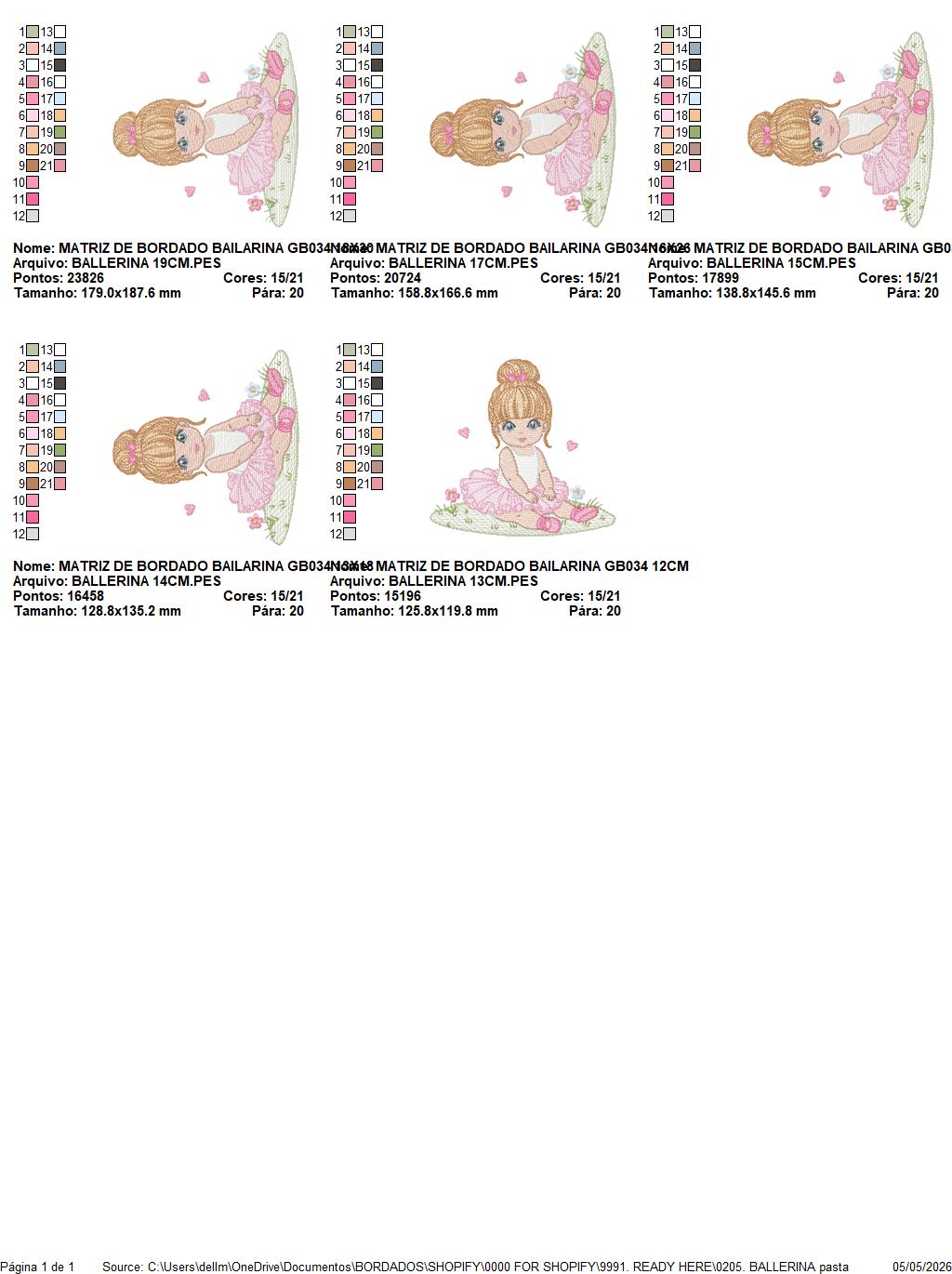 Ballerina embroidery design - Ballet dancer with tutu machine embroidery pattern - Baby girl file - Instant download pes jef dst Marcia Embroidery