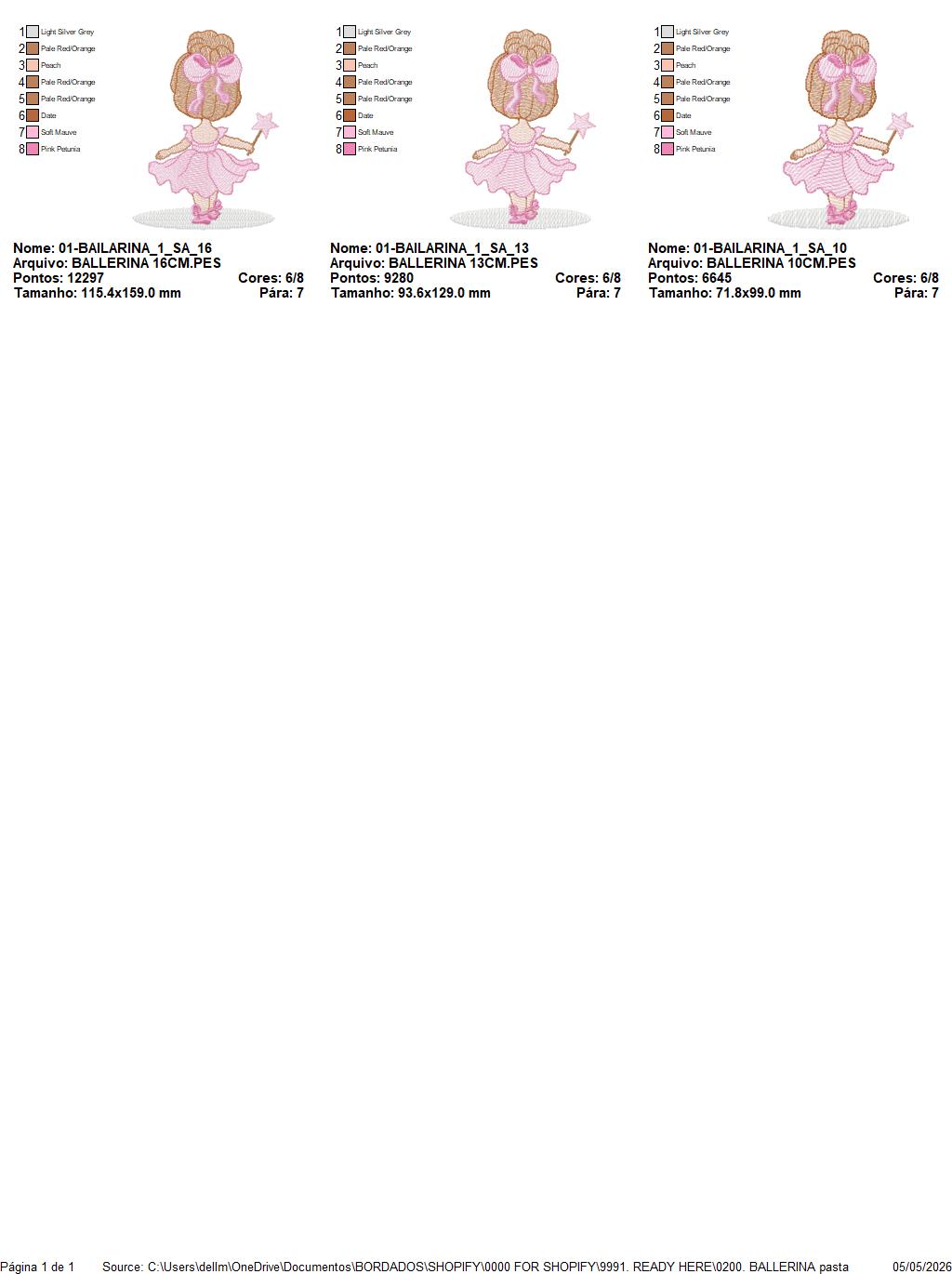Ballerina embroidery designs - Ballet dancer machine embroidery pattern - Baby girl file - Instant download (Copy) Marcia Embroidery