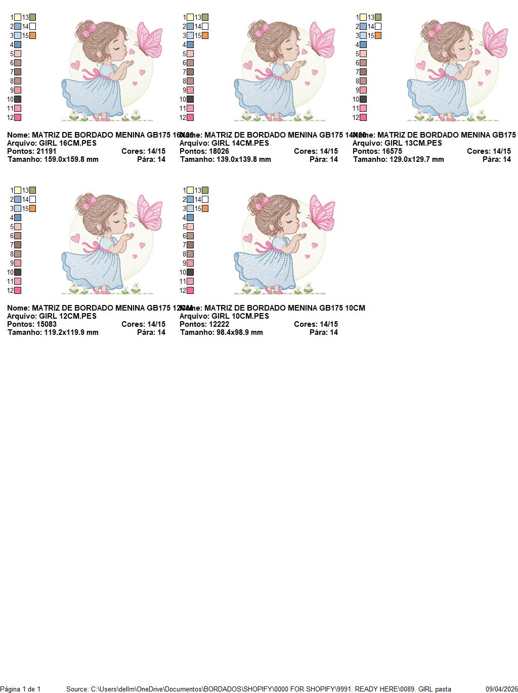 Girl embroidery designs - Flower girl embroidery design machine embroidery pattern - girl with flowers embroidery file butterfly embroidery (Copy) Marcia Embroidery