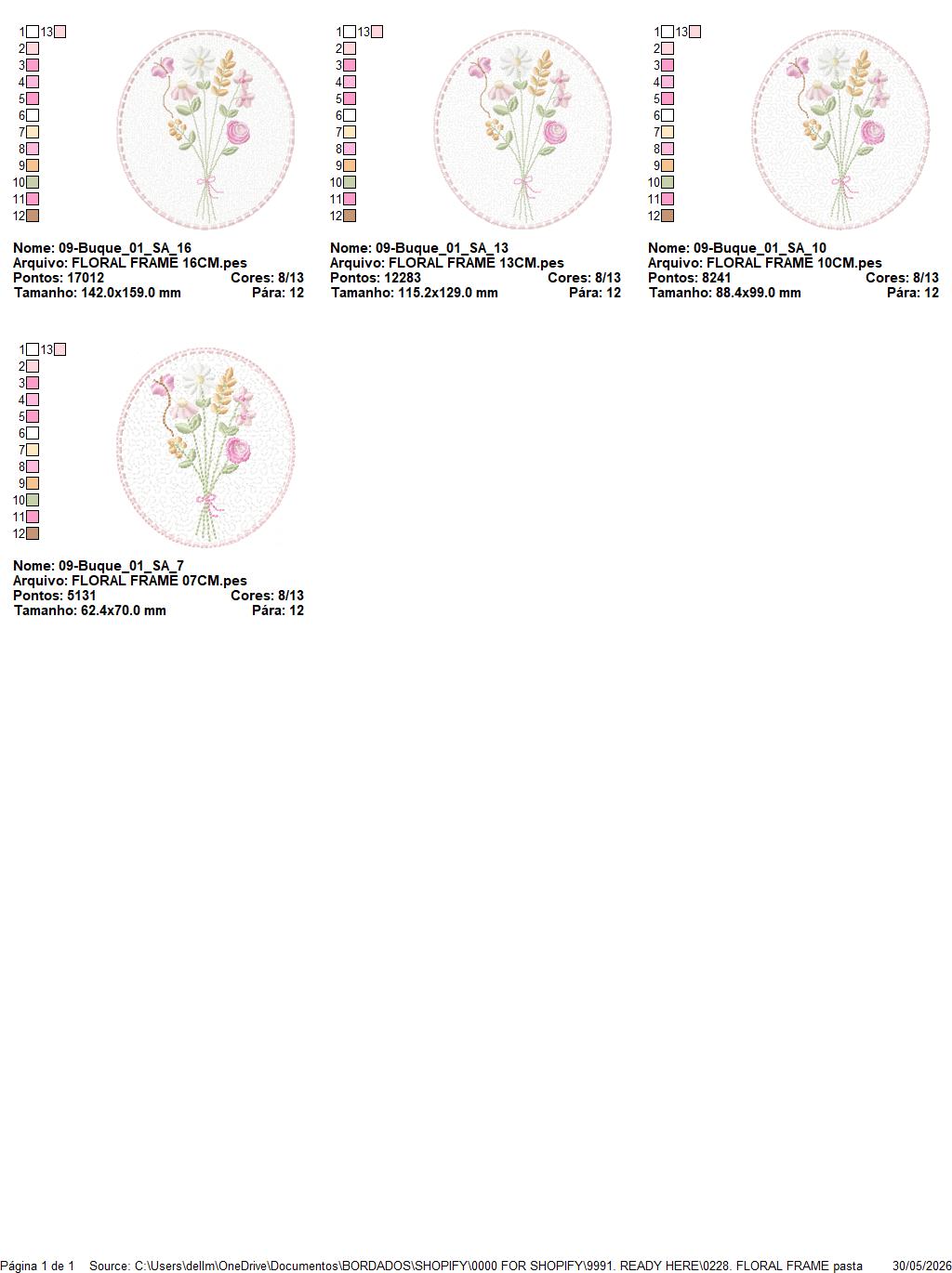 Floral frame embroidery designs - Flower and Butterfly machine embroidery pattern - Floral bouquet Kitchen Towel - Instant digital download (Copy) Marcia Embroidery