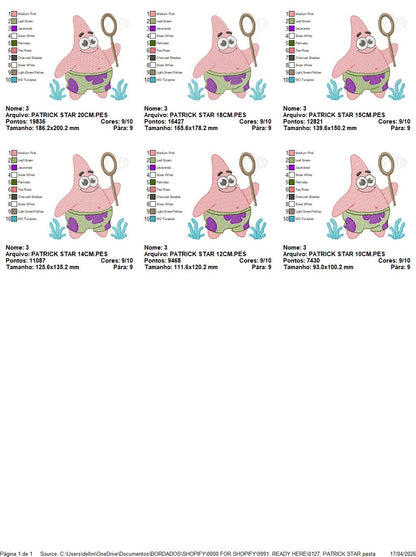 SPONGE BOB embroidery designs - SPONGE BOB embroidery design machine embroidery pattern - Puppy embroidery file - instant download pes (Copy) Marcia Embroidery