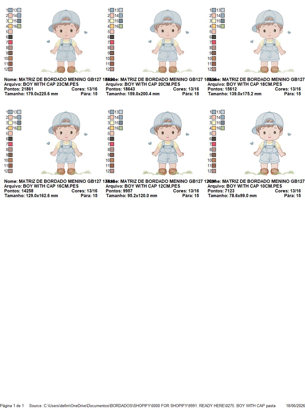 Boy with cap embroidery design - Baby Boy with overall and hearts machine embroidery pattern -  Instant digital download pes jef dst hus vp3