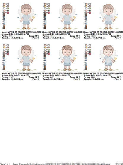 Angel embroidery designs - Baby boy embroidery design machine embroidery pattern - Boy with wings embroidery file - instant download pes (Copy) Marcia Embroidery