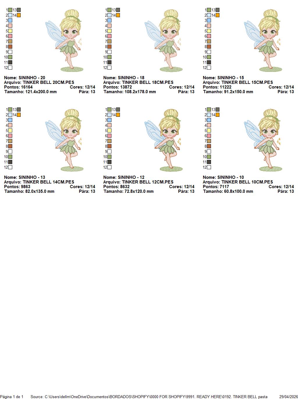 Tinker Bell embroidery design - Disney Princess machine embroidery patterns - Instant digital download (Copy) Marcia Embroidery