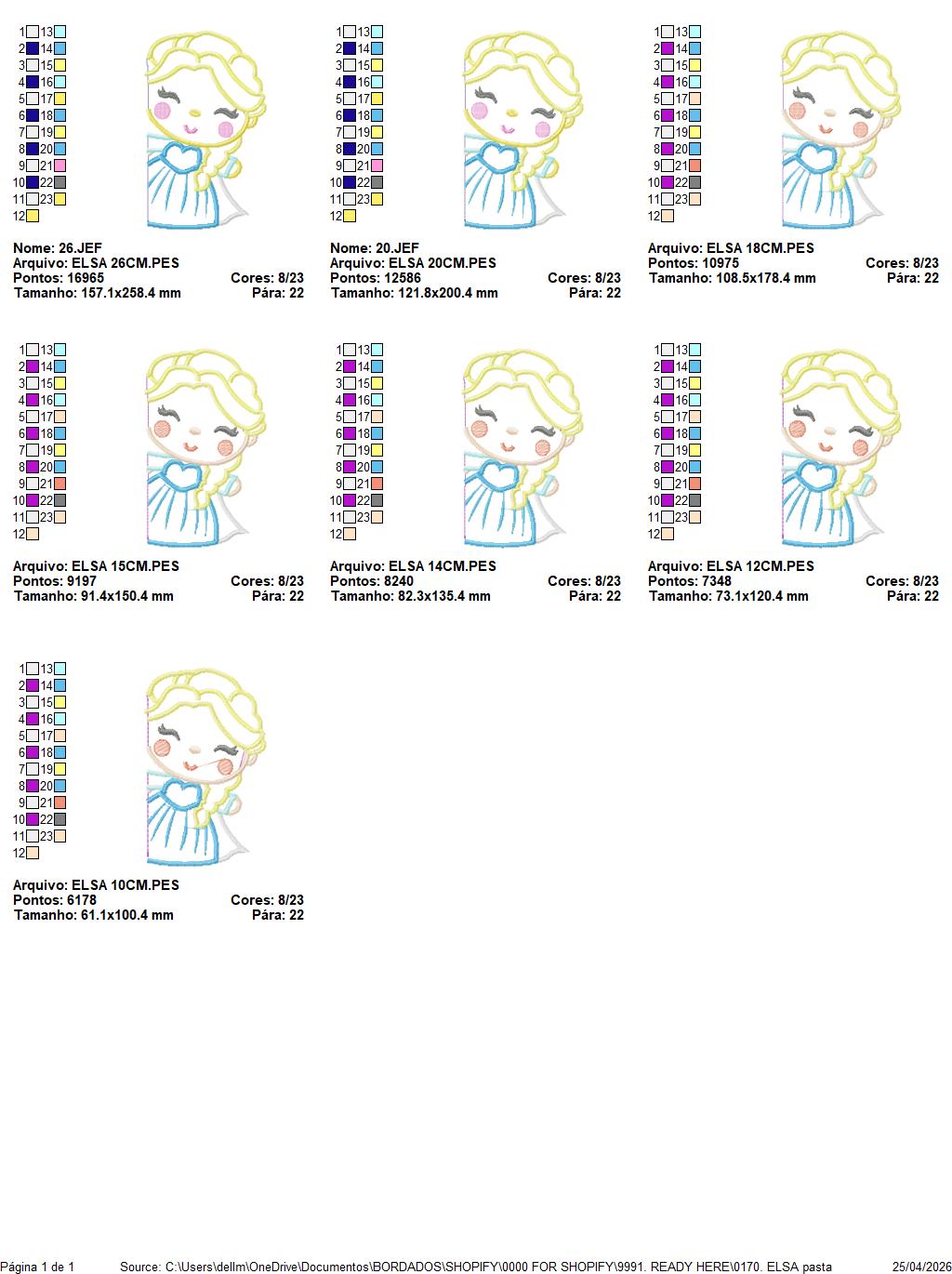 Elsa embroidery designs - Disney Princess embroidery design machine embroidery pattern - Princess applique design - Frozen embroidery file (Copy) Marcia Embroidery