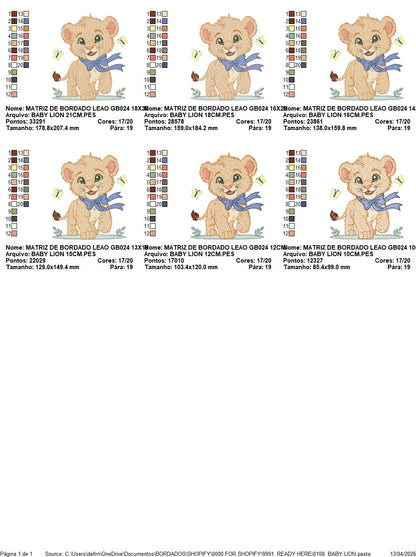 Lion embroidery designs - Safari embroidery design machine embroidery pattern - Baby boy embroidery file - Lion Indian embroidery download (Copy) Marcia Embroidery