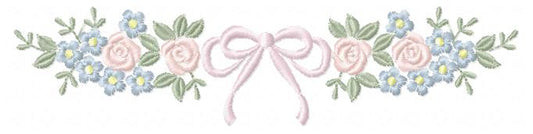 Monogram Floral Frame embroidery design - Roses  and Flowers Frame machine embroidery pattern - Floral wreath garland file - Instant download pes jef (Copy) Marcia Embroidery