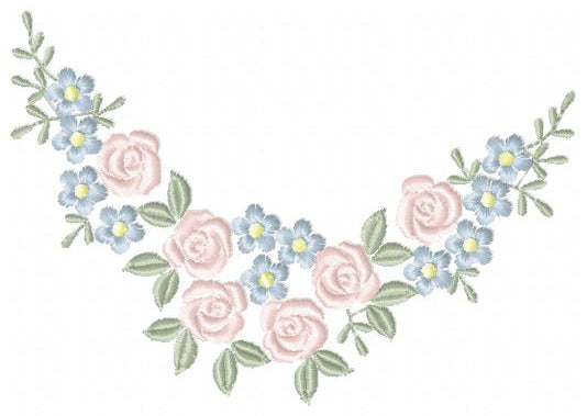 Roses Corner embroidery designs - Flower embroidery design machine embroidery pattern - Floral Frame embroidery file - instant download pes (Copy) Marcia Embroidery