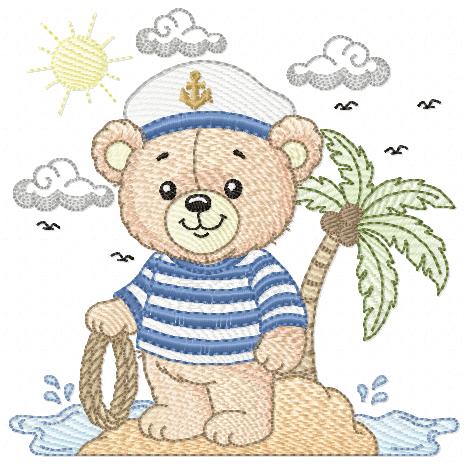 Sailor Bear embroidery designs - Sailor embroidery design machine embroidery pattern - Nautical bear embroidery file - instant download pes (Copy) Marcia Embroidery