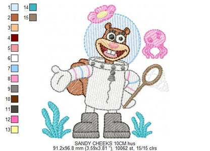 SPONGE BOB embroidery designs - SPONGE BOB embroidery design machine embroidery pattern - Puppy embroidery file - instant download pes (Copy) Marcia Embroidery