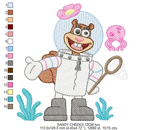 SPONGE BOB embroidery designs - SPONGE BOB embroidery design machine embroidery pattern - Puppy embroidery file - instant download pes (Copy) Marcia Embroidery