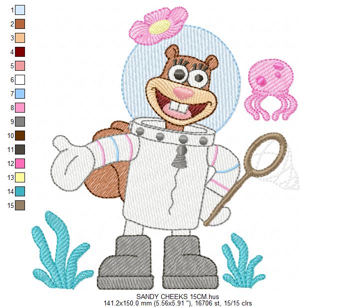 SPONGE BOB embroidery designs - SPONGE BOB embroidery design machine embroidery pattern - Puppy embroidery file - instant download pes (Copy) Marcia Embroidery