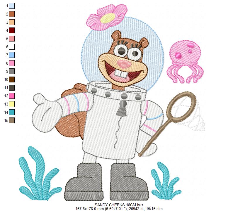 SPONGE BOB embroidery designs - SPONGE BOB embroidery design machine embroidery pattern - Puppy embroidery file - instant download pes (Copy) Marcia Embroidery