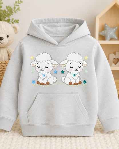 Sheep embroidery design - Farm Animal Lamb machine embroidery pattern - Newborn Baby Girl file - Instant digital download pes jef dst
