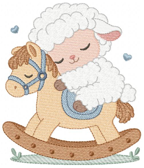 Sheep embroidery design - Sleeping Lamb machine embroidery pattern - Baby boy newborn file - Instant digital download pes jef dst hus vp3 (Copy) Marcia Embroidery