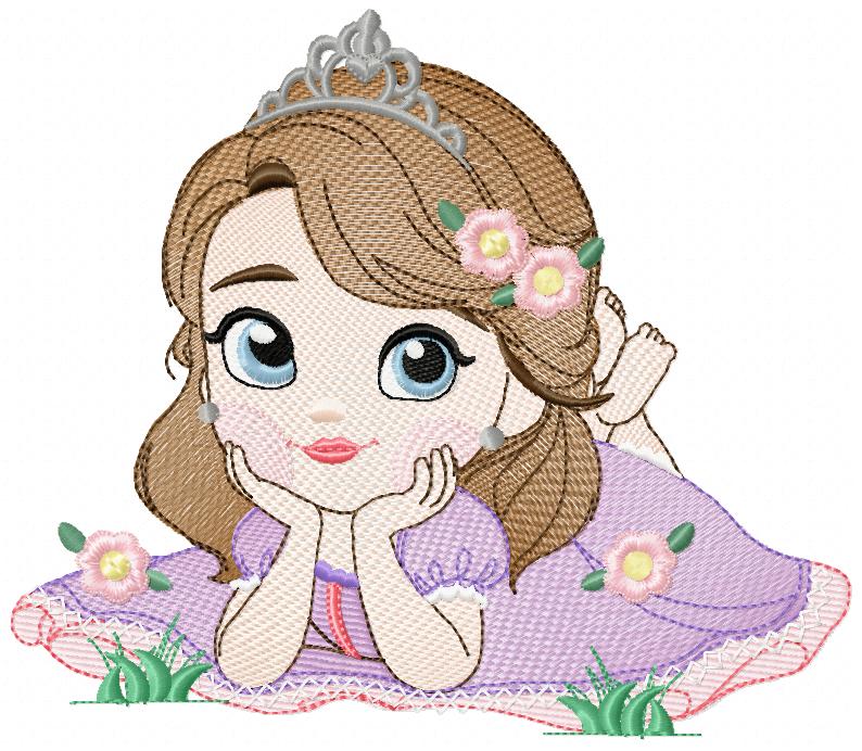Sofia embroidery designs - Disney Princess machine embroidery patterns - Baby Girl file - Instant digital download pes jef dst exp hus vp3 Marcia Embroidery