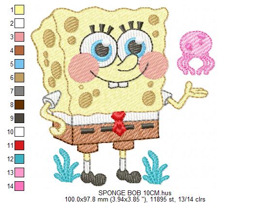 SPONGE BOB embroidery designs - SPONGE BOB embroidery design machine embroidery pattern - Puppy embroidery file - instant download pes (Copy) Marcia Embroidery