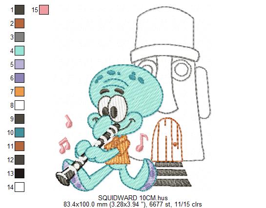 SPONGE BOB embroidery designs - SPONGE BOB embroidery design machine embroidery pattern - Puppy embroidery file - instant download pes (Copy) Marcia Embroidery