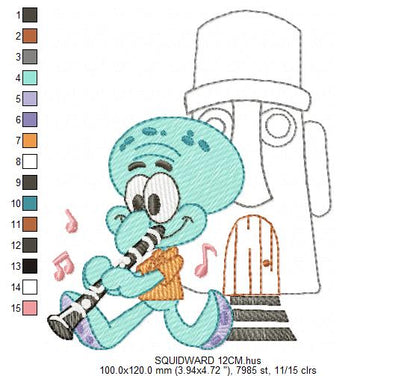 SPONGE BOB embroidery designs - SPONGE BOB embroidery design machine embroidery pattern - Puppy embroidery file - instant download pes (Copy) Marcia Embroidery