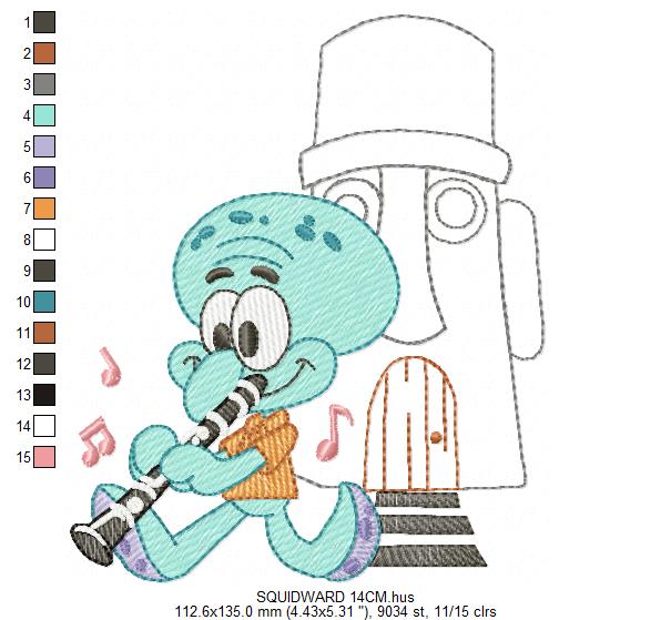 SPONGE BOB embroidery designs - SPONGE BOB embroidery design machine embroidery pattern - Puppy embroidery file - instant download pes (Copy) Marcia Embroidery