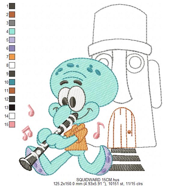 SPONGE BOB embroidery designs - SPONGE BOB embroidery design machine embroidery pattern - Puppy embroidery file - instant download pes (Copy) Marcia Embroidery