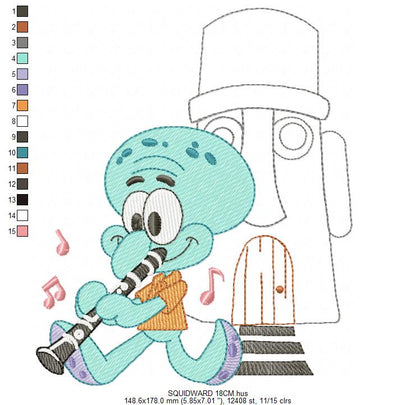 SPONGE BOB embroidery designs - SPONGE BOB embroidery design machine embroidery pattern - Puppy embroidery file - instant download pes (Copy) Marcia Embroidery