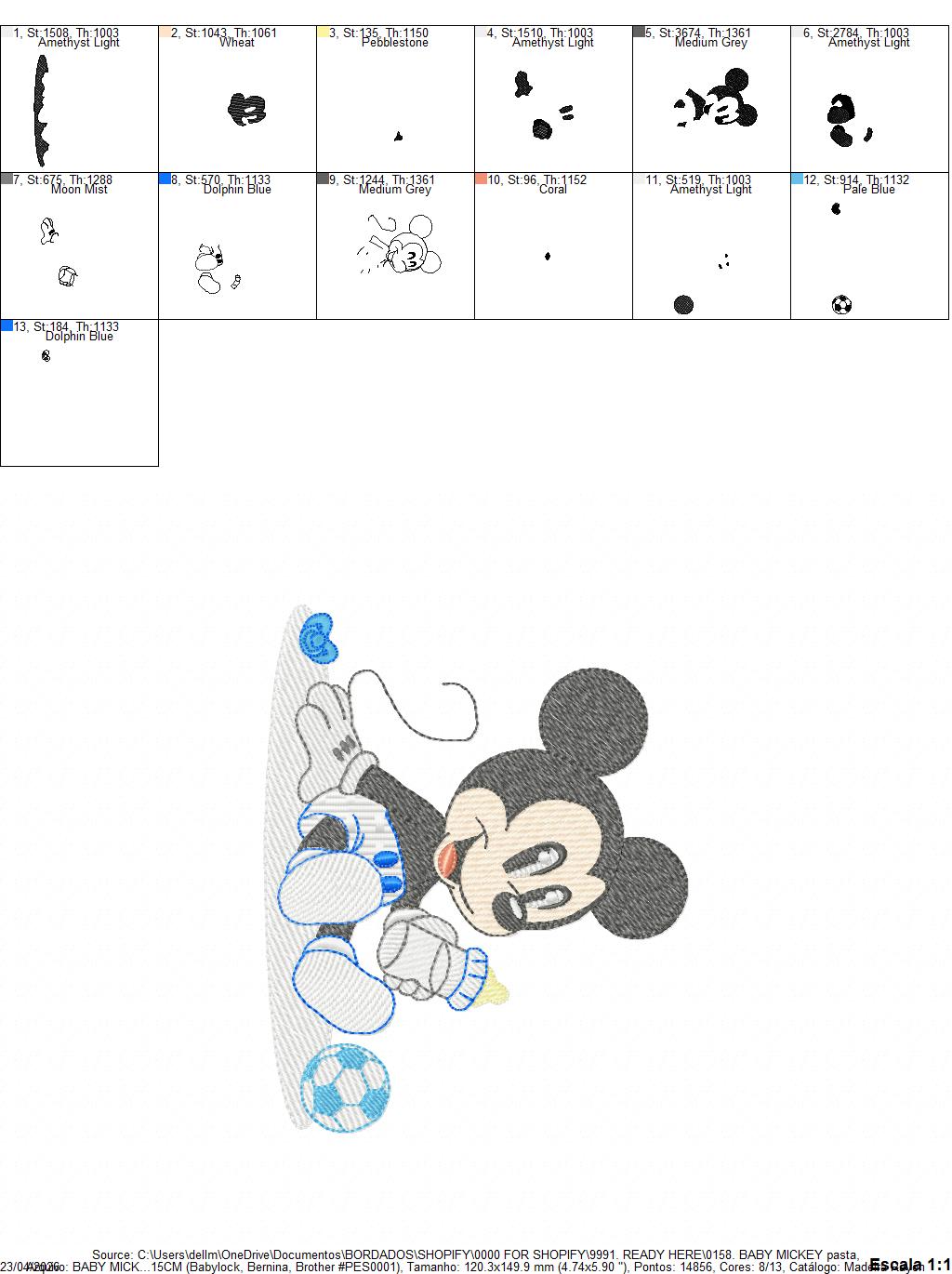 Mickey embroidery design - Mickey Mouse machine embroidery pattern - Baby Boy file - Instant digital download pes jef dst (Copy) Marcia Embroidery