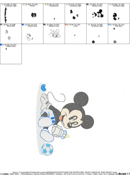 Mickey embroidery design - Mickey Mouse machine embroidery pattern - Baby Boy file - Instant digital download pes jef dst (Copy) Marcia Embroidery