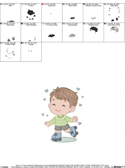 Boy with bike embroidery designs - Baby Boy embroidery design machine embroidery pattern -  instant download Bicycle cyclist Biker kid toy (Copy) Marcia Embroidery